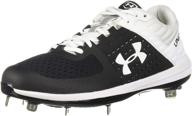 under armour baseball royal white men's shoes logo