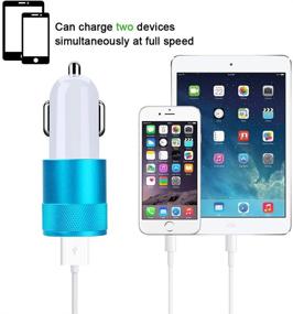 img 1 attached to 🔌 Smart Port Car Charger, Sicodo 3.4A Dual Pack USB Charger for iPhone X 8 7 6S 6 Plus, 5 SE 5S 5C, Galaxy S9 S8 S7 S6 Edge, Note 8 4, LG G6 G5 V10 V20, Nexus 5 X 6P, Pixel, iPad Pro - Portable