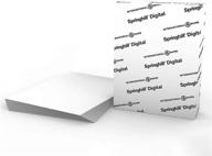 📄 premium lightweight cardstock paper, 90lb, 163gsm, 8.5” x 11”, 250 sheets (1 ream) - springhill white with smooth finish for greeting cards, flyers, scrapbooking - 015101r logo