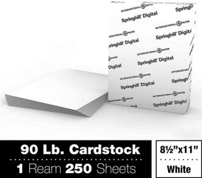 img 3 attached to 📄 Premium Lightweight Cardstock Paper, 90lb, 163gsm, 8.5” x 11”, 250 Sheets (1 Ream) - Springhill White with Smooth Finish for Greeting Cards, Flyers, Scrapbooking - 015101R