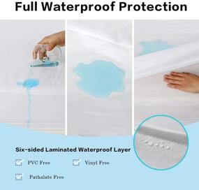 img 3 attached to 🛏️ Bedecor Twin Mattress Encasement with Soft Cotton Terry Top - 6-Sided Full Protection, No Liquid Leakage, Deep up to 9 Inches
