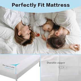 img 1 attached to 🛏️ Bedecor Twin Mattress Encasement with Soft Cotton Terry Top - 6-Sided Full Protection, No Liquid Leakage, Deep up to 9 Inches