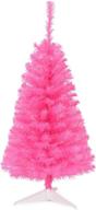 🎄 premium small unlit christmas tree in pink - goplus 3ft, ideal xmas decoration for home, office, and school use логотип