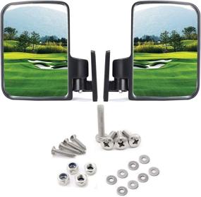 img 1 attached to 10L0L Golf Cart Side Mirrors - Compatible with Club Car, EZ-GO, Yamaha, and Other Models