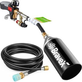 img 4 attached to 🔥 Bravex Propane Torch Weed Burner Torch - High Output Outdoor Torch Kit for Effortless Weed Removal and Versatile Outdoor Maintenance