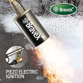 img 2 attached to 🔥 Bravex Propane Torch Weed Burner Torch - High Output Outdoor Torch Kit for Effortless Weed Removal and Versatile Outdoor Maintenance