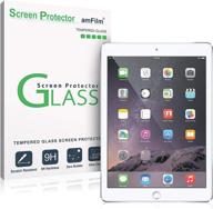 📱 защитная пленка для экрана amfilm glass для ipad 9.7 6го/5го поколения: закаленное стекло, совместима с apple pencil логотип