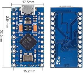 img 1 attached to OSOYOO Pro Micro ATmega32U4 Module Board: 5V/16MHz, 2 Row Pin Header, Arduino Compatible – Upgraded Version with ATmega328 Pro Mini Support