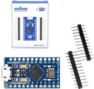 osoyoo pro micro atmega32u4 module board: 5v/16mhz, 2 row pin header, arduino compatible – upgraded version with atmega328 pro mini support logo
