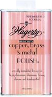 optimized hagerty metal polish for copper, brass, chrome, aluminum, bronze, stainless steel logo