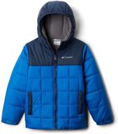 columbia little puffect puffer x small boys' clothing in jackets & coats logo