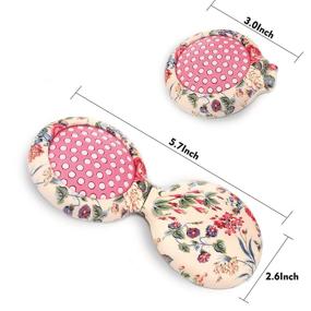img 3 attached to Travel Hair Brush with Mirror - CANDY BRUSH: Eco-friendly, Cute Flower Design for Hair Straightening, Makeup Mirror Included - Perfect Travel Companion