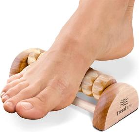 img 4 attached to 👣 TheraFlow Foot Massager Roller - Alleviate Foot Arch Pain, Plantar Fasciitis, Muscle Aches, Soreness. Enhances Myofascial Release to Induce Relaxation. Eases Foot Tension/Tightness. Reflexology Tool