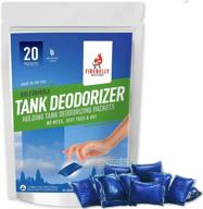 🚽 20 packets of mulberry rv holding tank deodorizer + septic tank treatment + cleaner - sewer solution, marine camper portable toilet chemicals, odor eliminator - formaldehyde free, made in usa logo