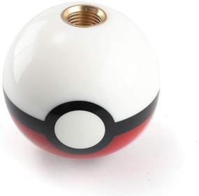 img 1 attached to 🔴 WENJTP Universal Pokeball Pikachu Poke Ball Manual Gear Shift Shifter Knob JDM Round Shift Head - Efficiently Compatible with M81.25, M101.25, M101.5 Adapter (Pokeball)