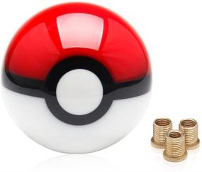img 4 attached to 🔴 WENJTP Universal Pokeball Pikachu Poke Ball Manual Gear Shift Shifter Knob JDM Round Shift Head - Efficiently Compatible with M81.25, M101.25, M101.5 Adapter (Pokeball)