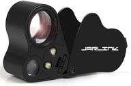 jarlink 30x 60x jewelers eye loupe magnifier with led light - foldable jewelry magnifier for gems, jewelry, coins, stamps, and more logo