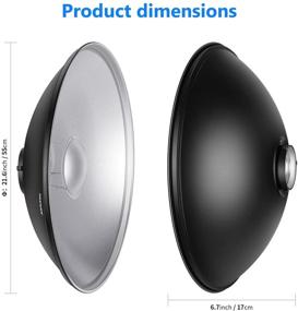 img 3 attached to Enhance Your Photo Studio Lighting with Neewer's 21.6 inches Strobe Flash Light Reflector Beauty Dish