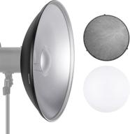 enhance your photo studio lighting with neewer's 21.6 inches strobe flash light reflector beauty dish logo