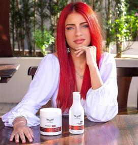 img 1 attached to 🔴 Jane Angels Red Hair Mask: Brazilian Hydration Mask with Ojan Oil + Murumuru for Color Depositing & Salon-Quality Results (Red Mask)