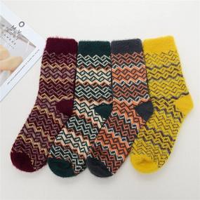 img 3 attached to ❄️ Winter Warm Women's Hiking Socks - Athletic Ankle Wool Socks for Outdoor Activities - Thick Cashmere Blend Socks