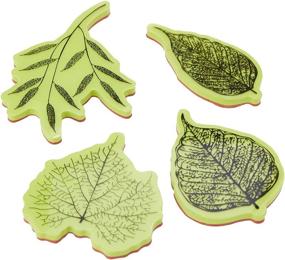 img 3 attached to 🍃 Inkadinkado Stamping Gear Cling Stamps: Fossil Leaves Designs | Shop Now