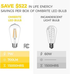 img 1 attached to 💡 OmiBrite E26 Edison Bulbs for Industrial Electrical Applications