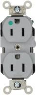 leviton 8200 gy 125 volt receptacle grounding logo