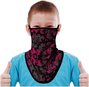 img 4 attached to 🧣 FMDAN Gaiter Bandana Multicolored 200121A: Stylish Boys' Accessories for All-Out Adventure!