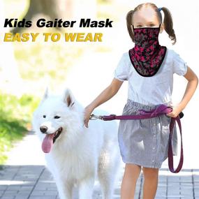 img 2 attached to 🧣 FMDAN Gaiter Bandana Multicolored 200121A: Stylish Boys' Accessories for All-Out Adventure!