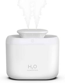 img 4 attached to 🌬️ 3L Bedroom Humidifier: Ultrasonic, Night Light, 2 Mist Outlets, Auto Shut-off - Ideal for Baby, Plants, and White Air