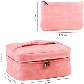 img 3 attached to HIJJMAXX Cosmetic Organizer Portable Toiletry Travel Accessories