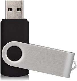 img 3 attached to 💽 KALSAN 32GB USB Flash Drives 6-Pack - Black/Blue/Green/Orange/Yellow/White - USB 2.0 Memory Stick
