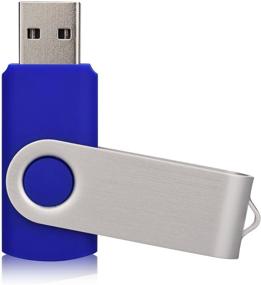 img 2 attached to 💽 KALSAN 32GB USB Flash Drives 6-Pack - Black/Blue/Green/Orange/Yellow/White - USB 2.0 Memory Stick