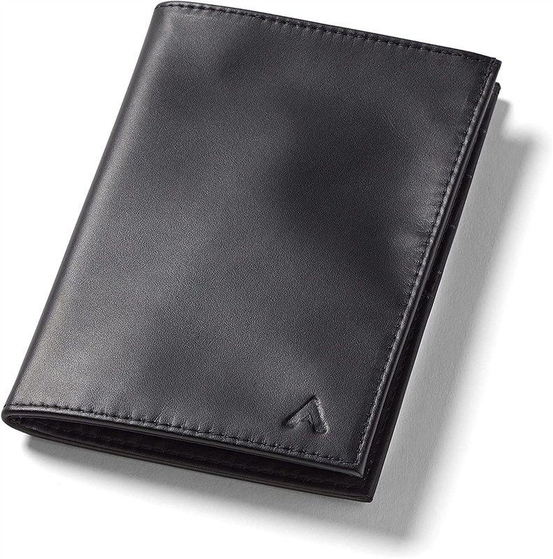 allett rfid leather passport wallet 로고