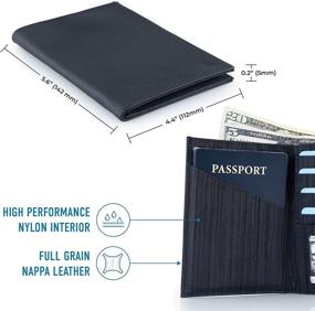 img 2 attached to 🛂 Allett RFID Leather Passport Wallet: Stylish Security for Your Travel Essentials