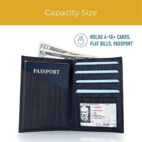 img 3 attached to 🛂 Allett RFID Leather Passport Wallet: Stylish Security for Your Travel Essentials