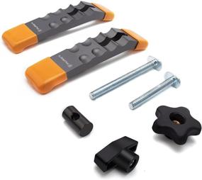 img 2 attached to 🔧 20pcs T-Track Hold Down Clamps - 2 Pack & T-Bolt Kit | Woodworking and Clamps - Quick-Changing Design | Practical T Track Accessories