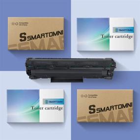 img 1 attached to 🖨️ S SMARTOMNI 4-Pack Compatible Toner Cartridge Replacement for HP 83A CF283A - Black, for HP Laserjet Pro MFP M225dn M225dw M127fw M127fn M201dw M201n M125nw M125a Printer Series