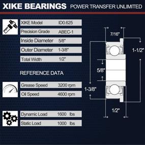 img 3 attached to Wheelbarrow Flanged Bearings by XiKe – Ideal for Various Applications