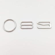 🔧 zhongpai 150 pcs/lot metal lingerie adjustment strap slides hardware sewing clips: sliver color (12mm) logo