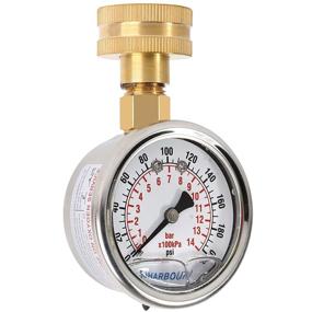 img 3 attached to 🌡️ Glycerin Pressure Gauge Set with Adaptors from UHARBOUR