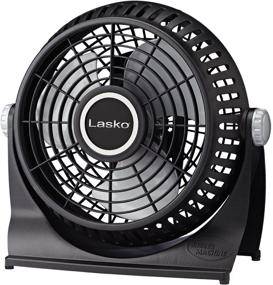 img 4 attached to 💨 Lasko Breeze Machine 507: Pivoting 2-Speed Floor/Table Fan - Black, Effective Household Cooling Solution