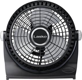 img 3 attached to 💨 Lasko Breeze Machine 507: Pivoting 2-Speed Floor/Table Fan - Black, Effective Household Cooling Solution