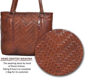img 2 attached to Изысканные кожаные женские сумки на плечо и кошельки: премиум соединение стиля и функциональности