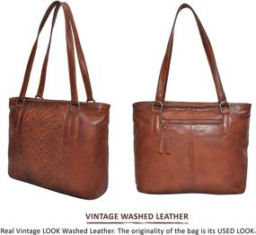 img 1 attached to Изысканные кожаные женские сумки на плечо и кошельки: премиум соединение стиля и функциональности
