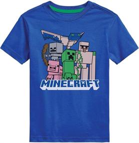 img 1 attached to 👕 Regular Fit Short Sleeve Minecraft Boys T-Shirt