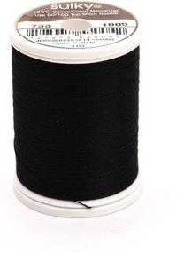 img 1 attached to 🧵 Sulky Of America 400d 30wt Cotton Thread, 500 yd, Black – Enhanced SEO