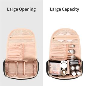 img 3 attached to 👜 Ethereal Travel Makeup Bag: Stylish & Spacious Cosmetic Organizer in Vegan Leather for Women