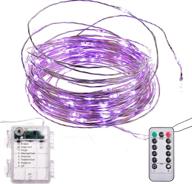 🎉 allgala 1-pack 33ft 100 led purple copper wired waterproof fairy string lights - ideal for thanksgiving christmas wedding, birthday decorations and home décor логотип